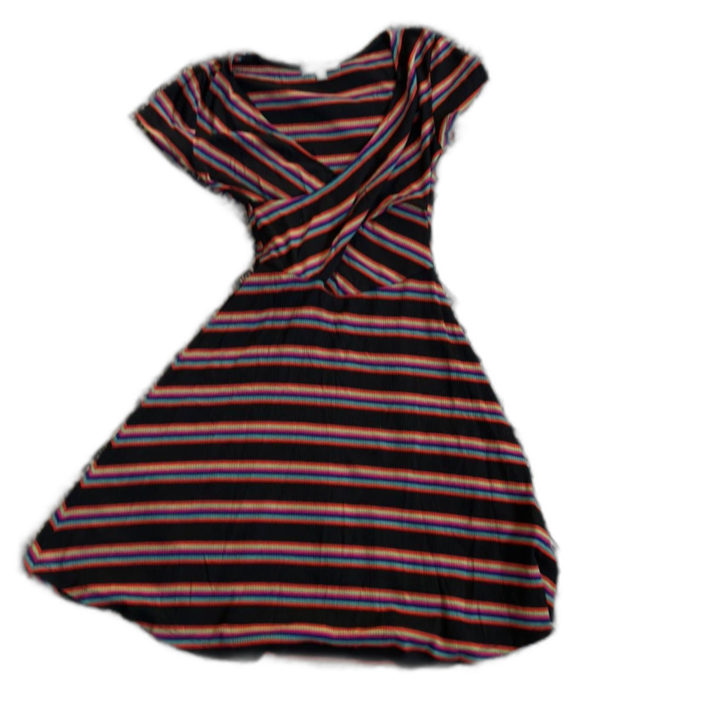 Good Luck Gem striped babydoll dress XS